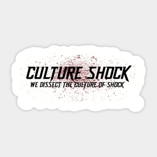 Culture Shock Logo White Sticker